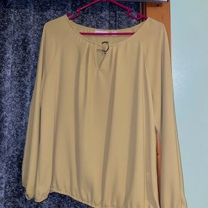 medium mustard yellow shirt